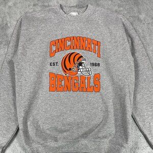 Sweatshirt unisex ,Gray Cincinnati Bengals NFL Football sweatshirt